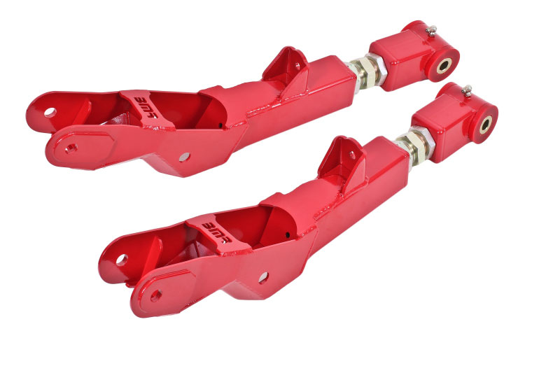 BMR Suspension tca029r | BMR 10-15 5th Gen Camaro Lower Control Arms Rear On-Car Adj. (Polyurethane) - Red; 2010-2015