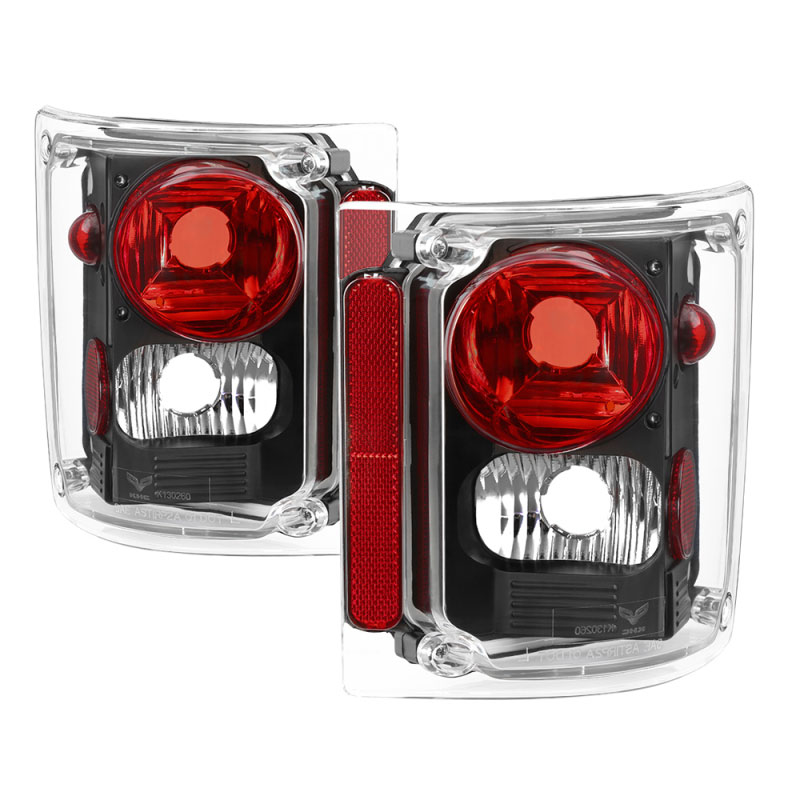 SPYDER 9036514 | xTune Chevy Suburban 73-91 Euro Style Tail Lights - Black ALT-JH-CCK73-BK; 1973-1991