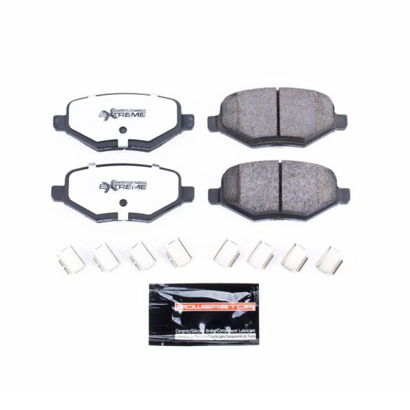 PowerStop z36-1754 | Power Stop 14-15 Ford Edge Rear Z36 Truck & Tow Brake Pads w/Hardware; 2014-2015