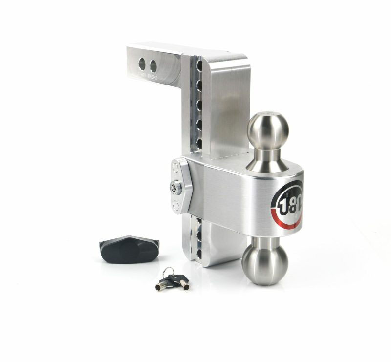 Weigh Safe ltb82 | 180 Hitch 8in Drop Hitch & 2in Shank (10K/12.5K GTWR) - Aluminum