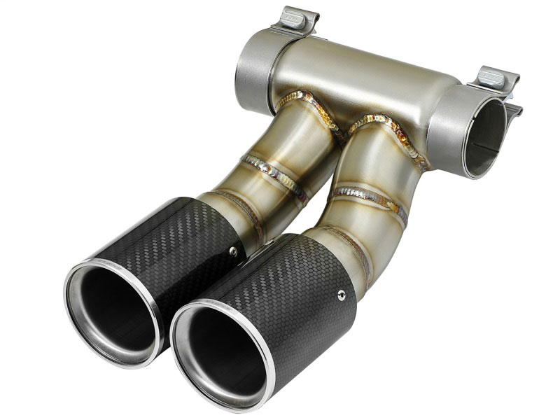 aFe 49C36413-C | Power 13-14 Porsche Cayman S / Boxster S Carbon Fiber Exhaust Tip Upgrade; 2013-2014