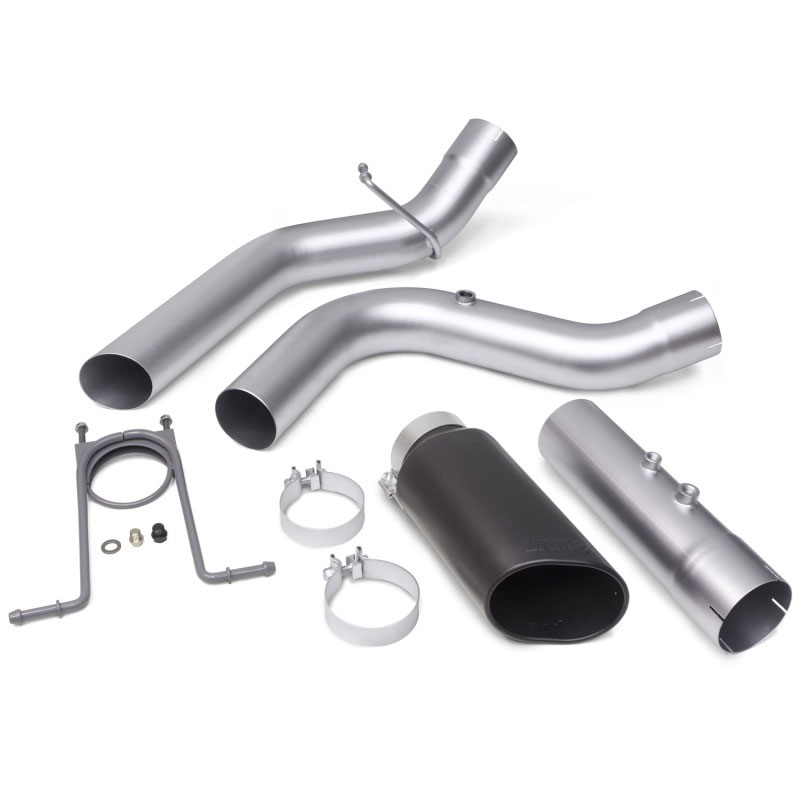 Banks Power 48947-b | 17+ GM Duramax L5P 2500/3500 Monster Exhaust System - SS Single Exhaust w/ Black Tip; 2017-2020