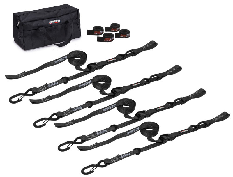 SpeedStrap 71760 | 1In Motorcycle Tie-Down Kit - Black