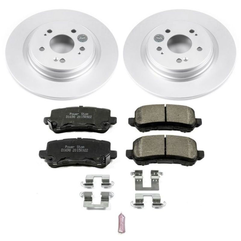 PowerStop crk7903 | Power Stop 18-19 Honda Odyssey Rear Z17 Evolution Geomet Coated Brake Kit; 2018-2022