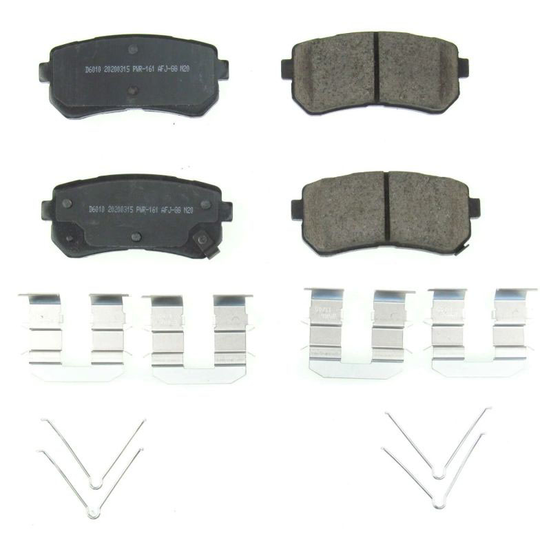 PowerStop 176010 | Power Stop 18-19 Hyundai Kona Rear Z17 Evolution Ceramic Brake Pads w/Hardware; 2018-2019