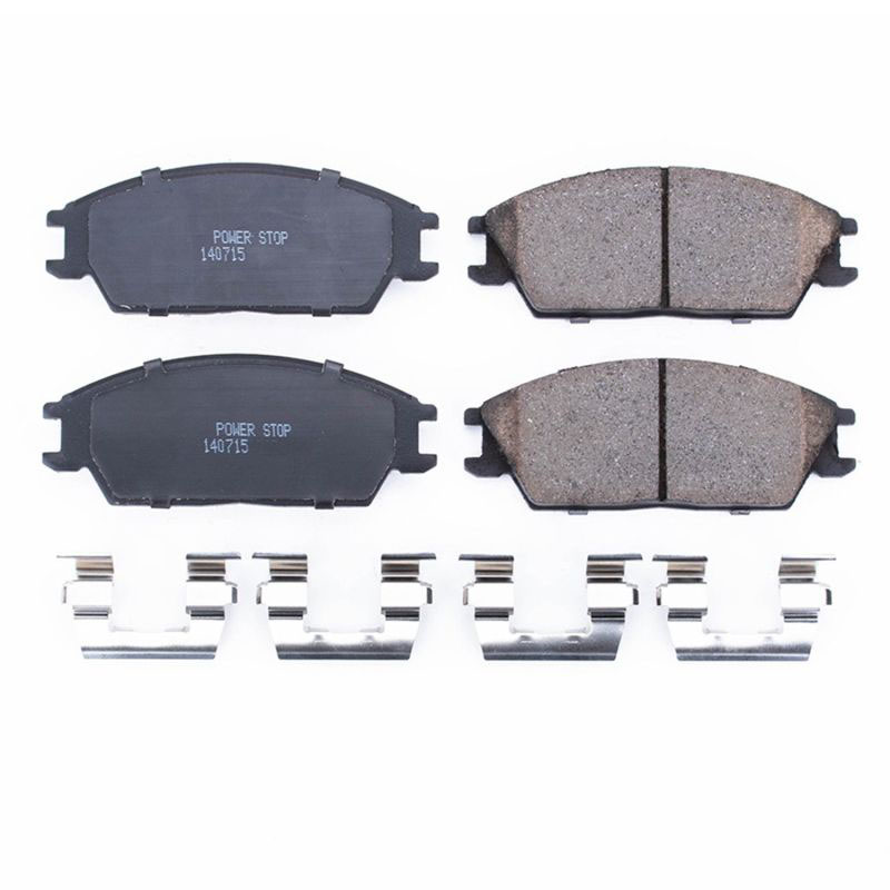 PowerStop 17404 | Power Stop 95-05 Hyundai Accent Front Z17 Evolution Ceramic Brake Pads w/Hardware; 1995-2005