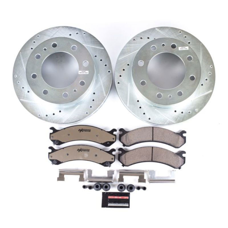 PowerStop k2071-36 | Power Stop 02-04 Chevrolet Avalanche 2500 Front Z36 Truck & Tow Brake Kit; 2002-2004