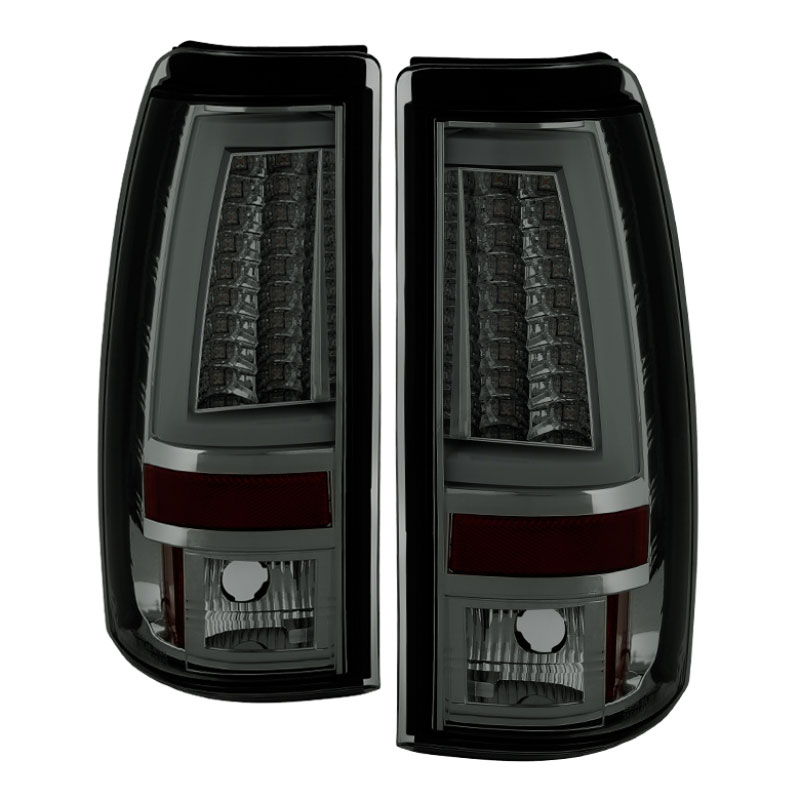 SPYDER 5081940 | Spyder Chevy Silverado 1500/2500 Version 2 LED Tail Lights - Smoke - (ALT-YD-CS03V2-LED-SM); 2003-2006