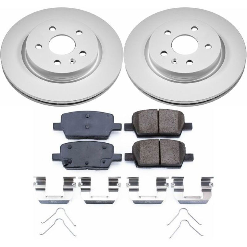 PowerStop crk7289 | Power Stop 16-18 Cadillac CT6 Rear Z17 Evolution Geomet Coated Brake Kit; 2016-2018