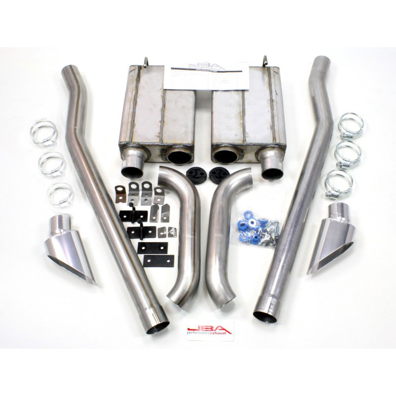 JBA 50-2651 | 65-70 Ford Mustang 260-428 409SS Eleanor Style Dual Side Header Back Exhaust; 1965-1970