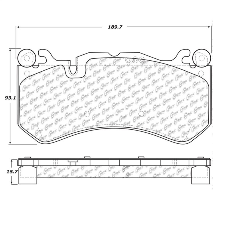 Stoptech 308.12910 | StopTech Street Brake Pads Mercedes-Benz GL63 AMG, Front; 2013-2016