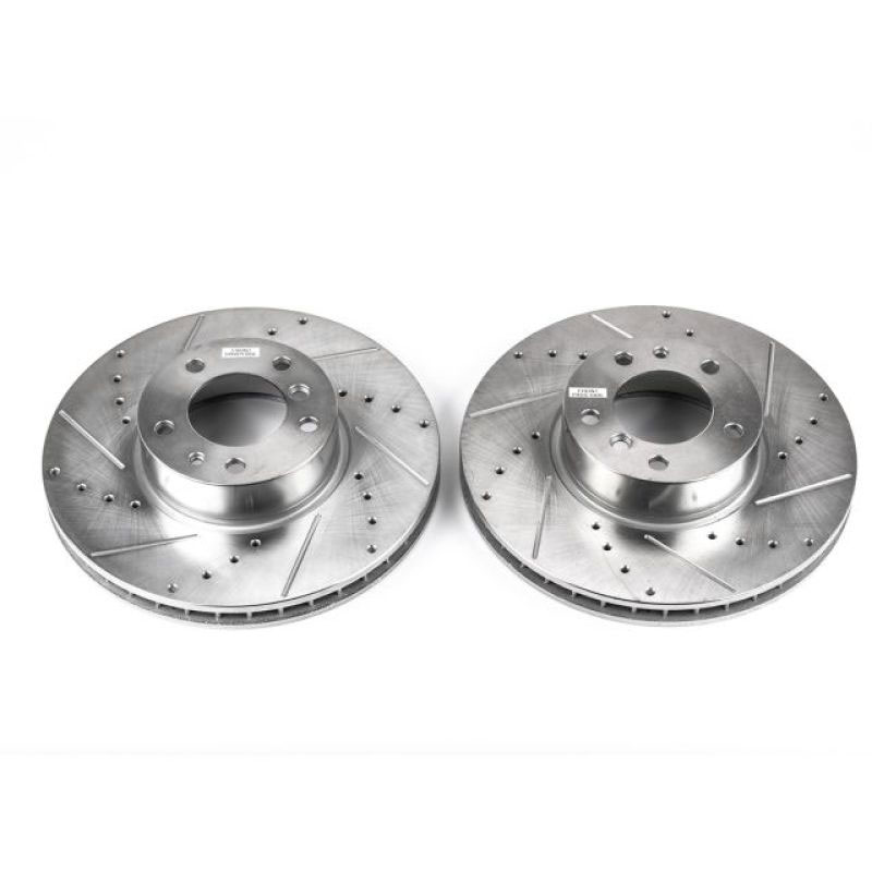 PowerStop ebr421xpr | Power Stop 97-00 BMW 540i Front Evolution Drilled & Slotted Rotors - Pair; 1997-2000