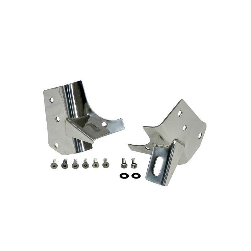 Rugged Ridge 11028.02 | 97-06 Jeep Wrangler Stainless Steel Windshield Light Brackets; 1997-2006