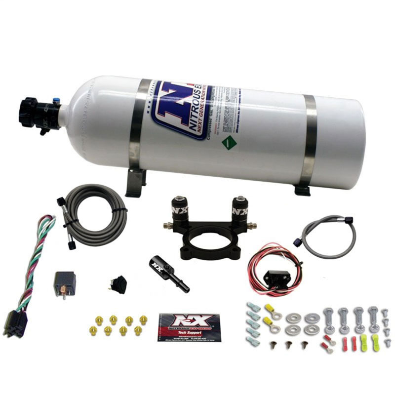 Nitrous Express 20942-15 | 13-16 Dodge Dart 2.0L Nitrous Plate Kit (35-100HP) w/15lb Bottle; 2013-2016