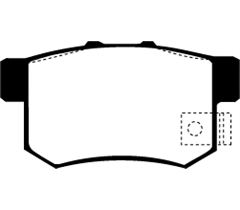 EBC ud536 | 01-03 Acura CL 3.2 Ultimax2 Rear Brake Pads; 2001-2003