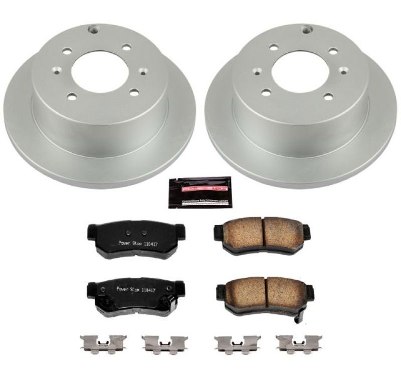 PowerStop crk5212 | Power Stop 99-05 Hyundai Sonata Rear Z17 Evolution Geomet Coated Brake Kit; 1999-2005