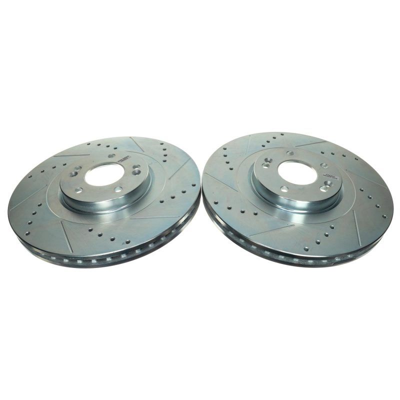 PowerStop jbr1906xpr | Power Stop 20-22 Kia Telluride Front Drilled & Slotted Rotor (Pair)