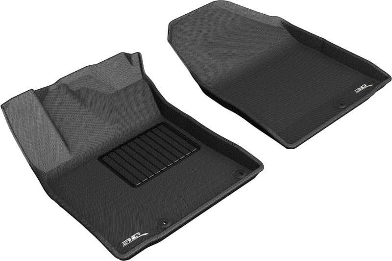 3D Maxpider l1hy09111509 | 3D MAXpider 2019-2020 Hyundai Kona Electric Kagu 1st Row Floormat - Black; 2019-2022