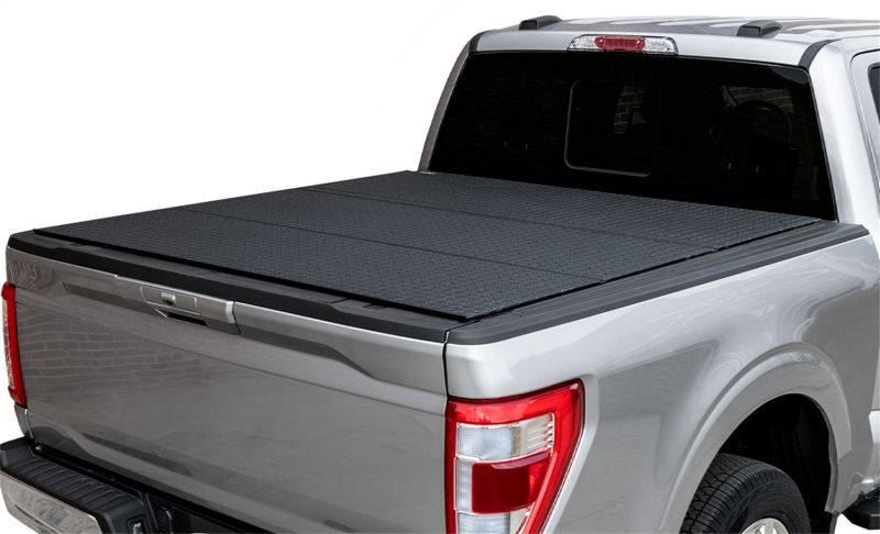 Access b4010079 | LOMAX Tri-Fold Cover 2022+ Ford Maverick 4ft 5in Bed - Black Diamond Mist; 2022-2023