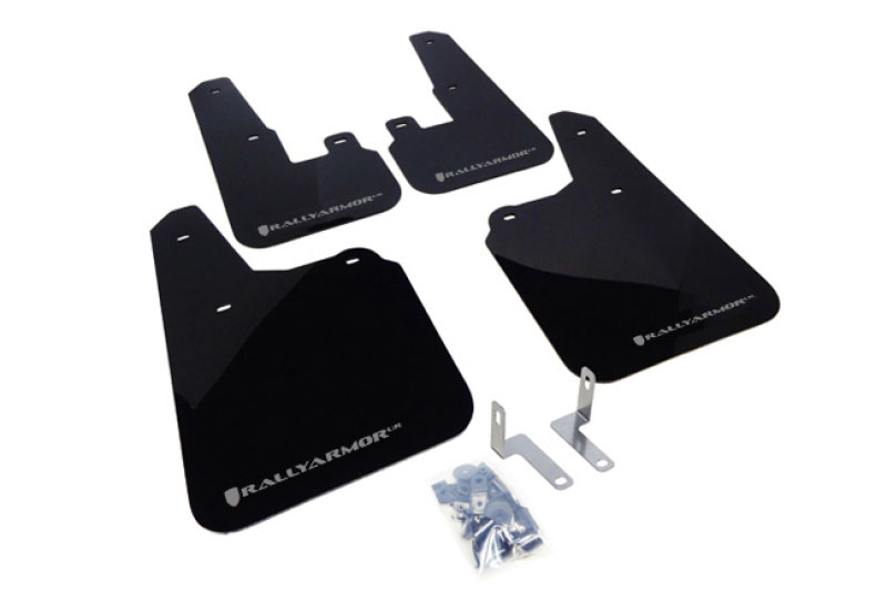 Rally Armor mf16-ur-blk/sil | 2010+ Subaru Outback UR Black Mud Flap w/ Silver Logo; 2010-2021