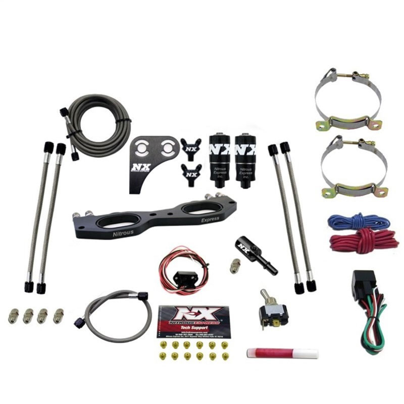 Nitrous Express 67002-00P | Polaris RZR 1000cc Nitrous Plate Kit w/o Bottle; 2014-2020