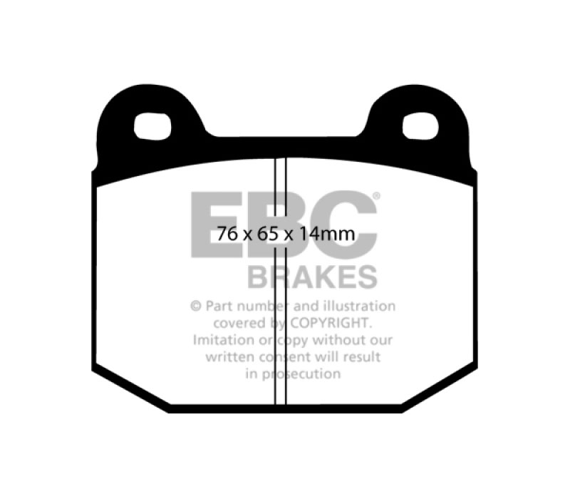 EBC dp41537r | 03-04 Infiniti G35 3.5 (Manual) (Brembo) Yellowstuff Rear Brake Pads; 2003-2004