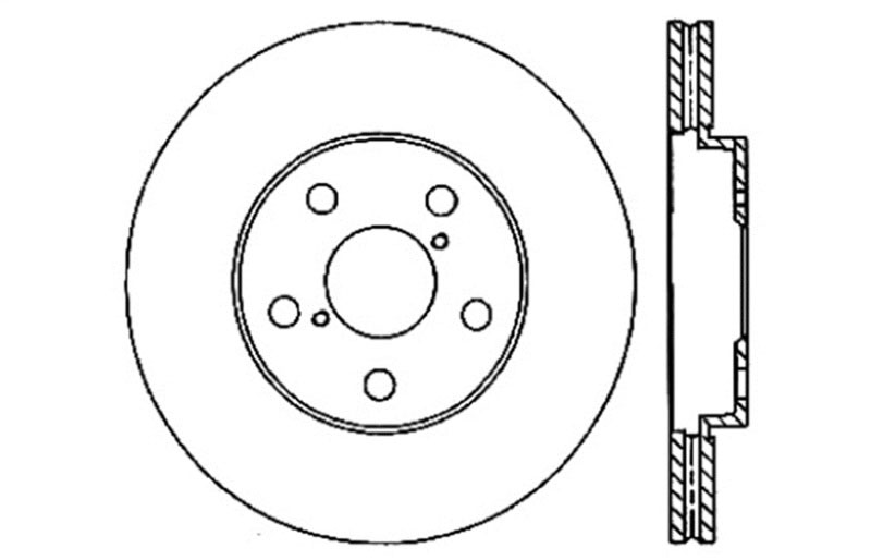 Stoptech 128.44140L | StopTech Lexus IS250 Sport Cross Drilled Brake Rotor, Front Left; 2009-2015