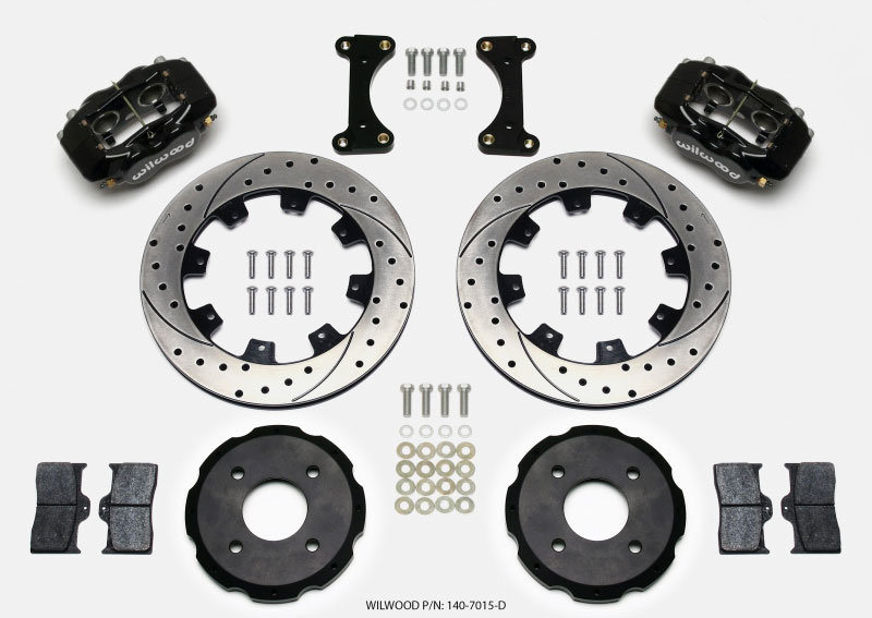 Wilwood 140-7015-d | Forged Dynalite Front Hat Kit 12.19in Drilled 2002 Mitsubishi Lancer; 2002-2002