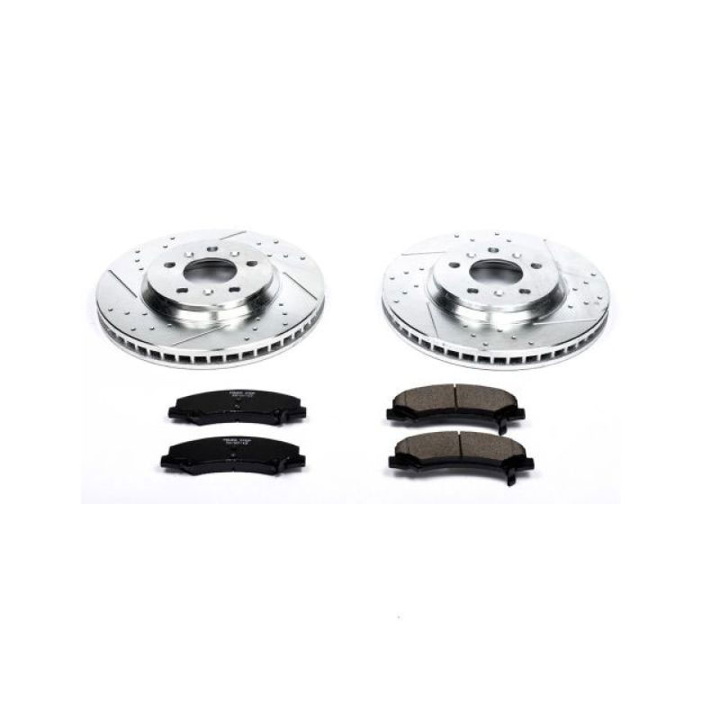 PowerStop k1437 | Power Stop 06-11 Buick Lucerne Front Z23 Evolution Sport Brake Kit; 2006-2011