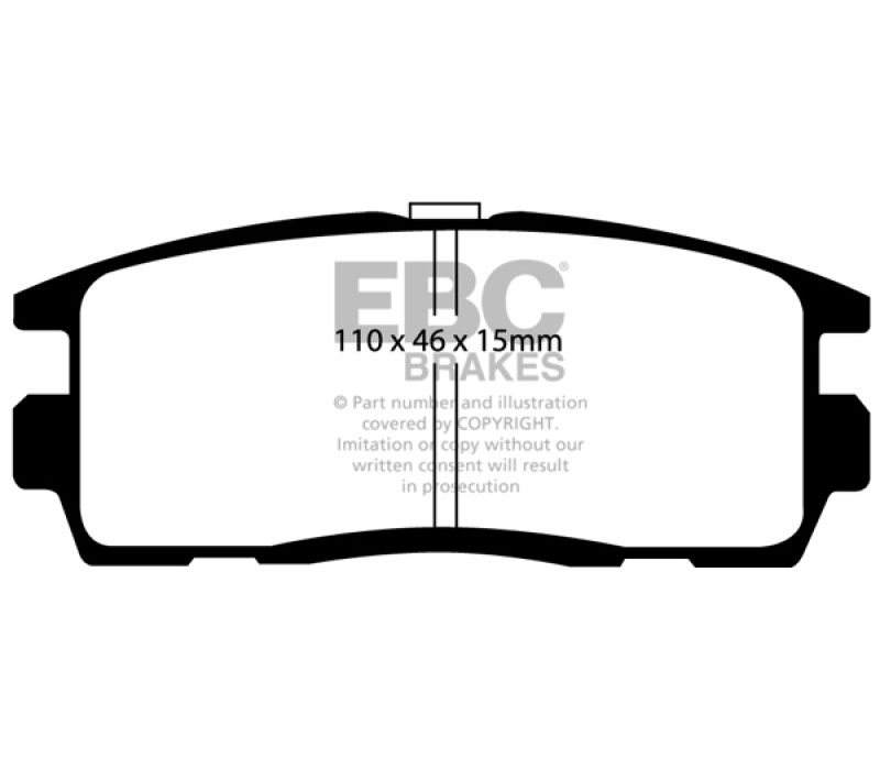 EBC dp41797r | 10+ Chevrolet Equinox 2.4 Yellowstuff Rear Brake Pads; 2010-2023