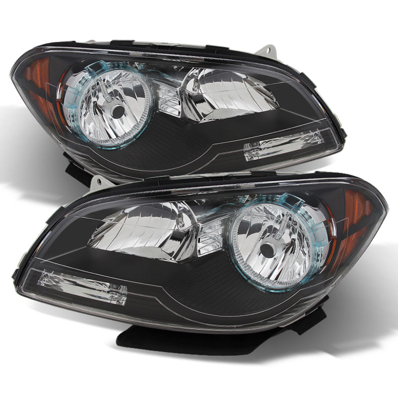 SPYDER 9026010 | Xtune Chevy Malibu 2008-2012 Crystal Headlights Black HD-JH-CMA08-AM-BK; 2008-2012