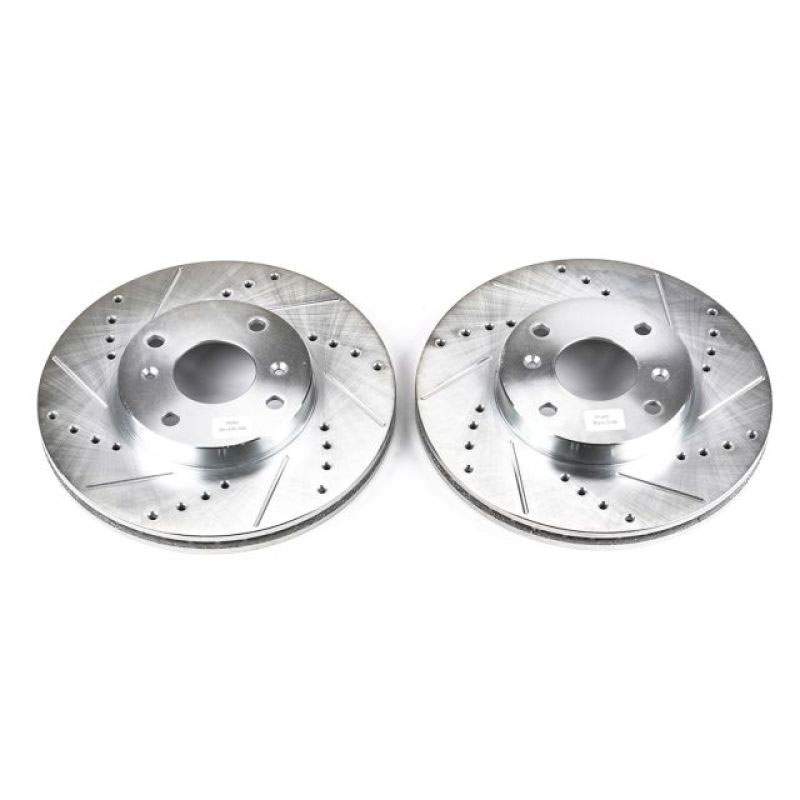 PowerStop jbr795xpr | Power Stop 98-99 Acura CL Front Evolution Drilled & Slotted Rotors - Pair; 1998-1999