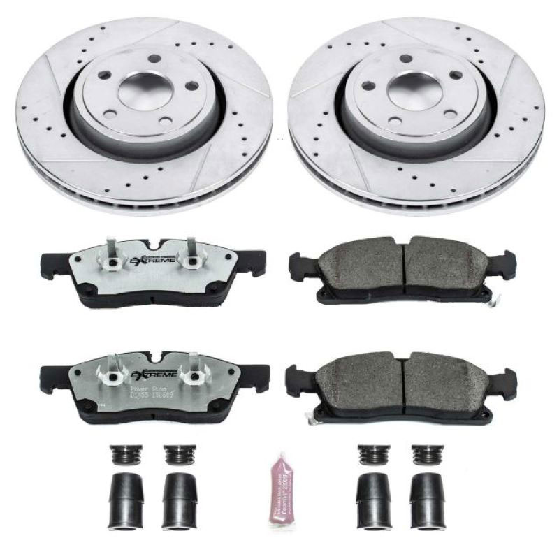 PowerStop k5954-26 | Power Stop 11-19 Dodge Durango Front Z26 Street Warrior Brake Kit; 2011-2019