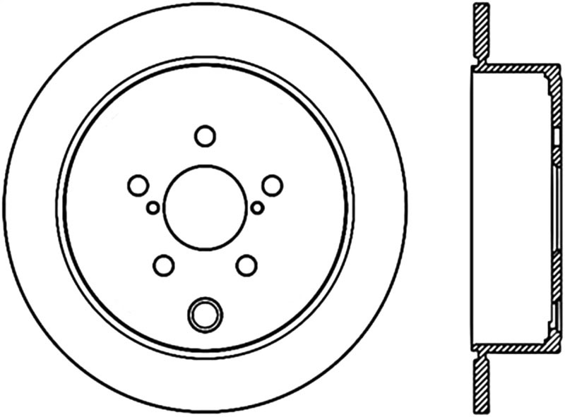 Stoptech 120.47029CRY | StopTech Subaru BRZ Premium Cryostop Rotor, Rear; 2013-2016