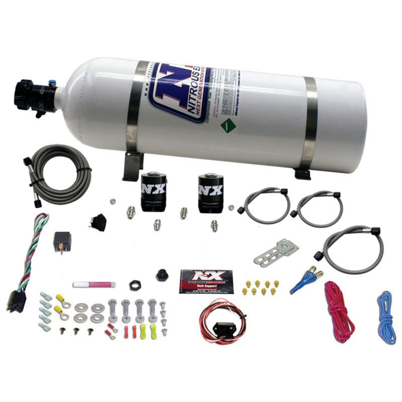 Nitrous Express 20930-15 | 10-15 Chevrolet Camaro (5th Gen) Single Nozzle Nitrous Kit (35-150HP) w/15lb Bottle; 2010-2015