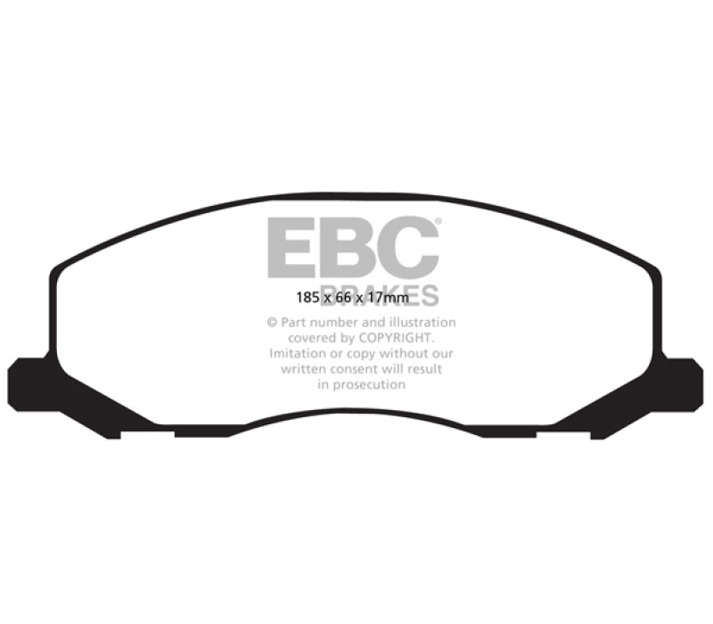 EBC dp32015c | 10-11 Saab 9-5 2.0 Turbo (13.3 inch front rotor) Redstuff Front Brake Pads; 2010-2011