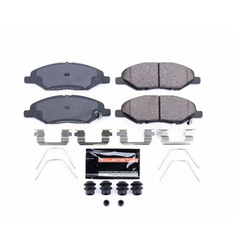 PowerStop z23-1345 | Power Stop 09-11 Nissan Versa Front Z23 Evolution Sport Brake Pads w/Hardware; 2009-2011