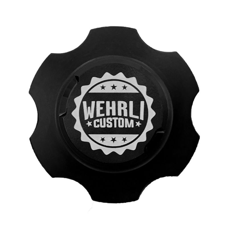 Wehrli wcf100443 | 2001+ GM Duramax LB7/LLY/LBZ/LMM/LML/L5P Billet Oil Fill Cap - Black Anodized; 2001-2020