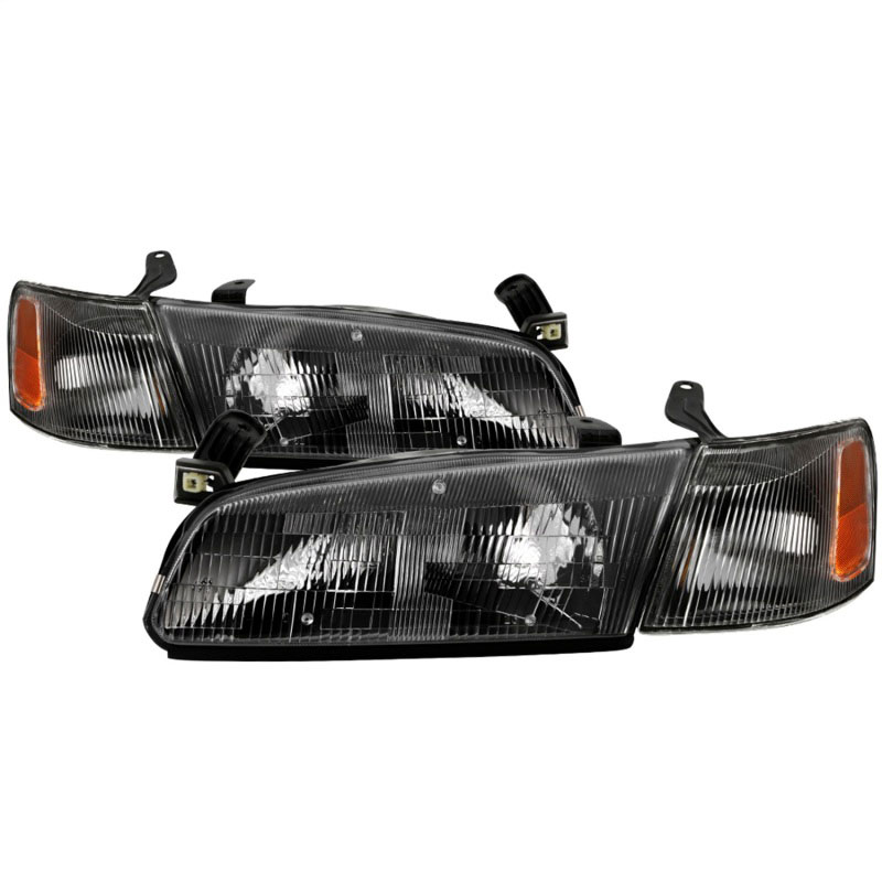 SPYDER 9042836 | xTune 97-99 Toyota Camry 4pc OEM Style Headlights w/Corner Lights - Black (HD-JH-TCAM97-SET-BK); 1997-1999