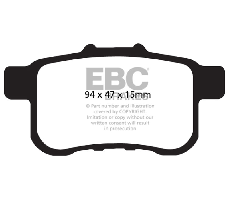 EBC ud1451 | 13+ Honda Accord Coupe 2.4 LX Ultimax2 Rear Brake Pads; 2013-2023