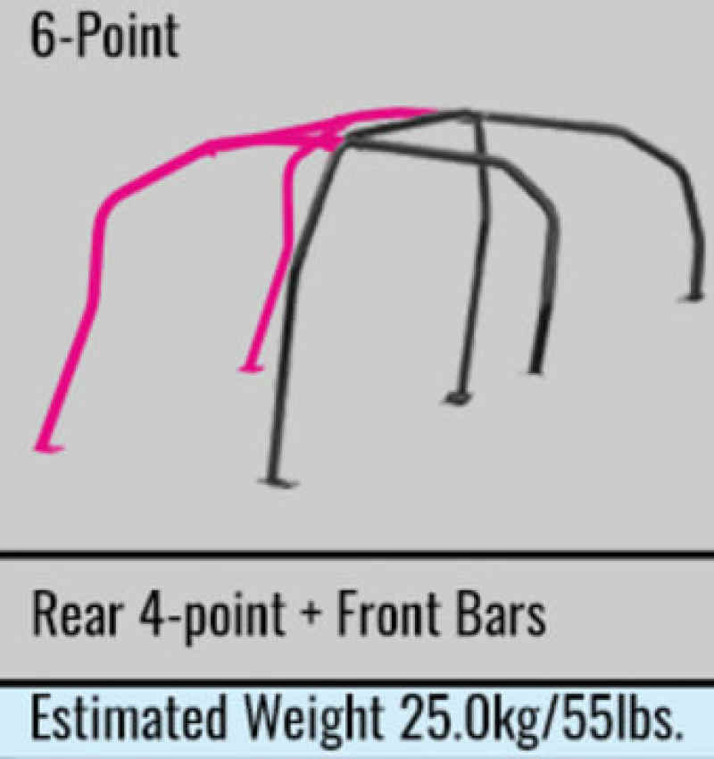 Cusco 564 270 b20 | Chromoly Roll Cage 6 Point 4/5 Passenger Around Dash 05-07 Mitsubishi EVO 9 (S/O / No Cancel); 2005-2007