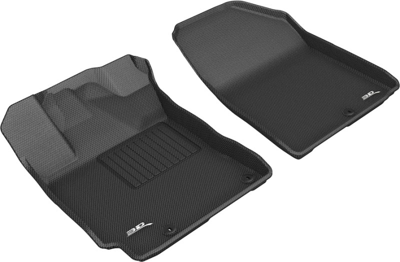 3D Maxpider l1ka04711509 | 3D MAXpider 2019-2020 Kia Forte Kagu 1st Row Floormat - Black; 2019-2022