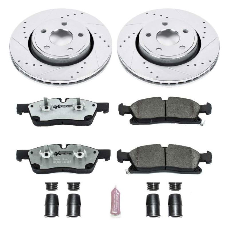 PowerStop k5951-26 | Power Stop 11-19 Dodge Durango Front Z26 Street Warrior Brake Kit; 2011-2019