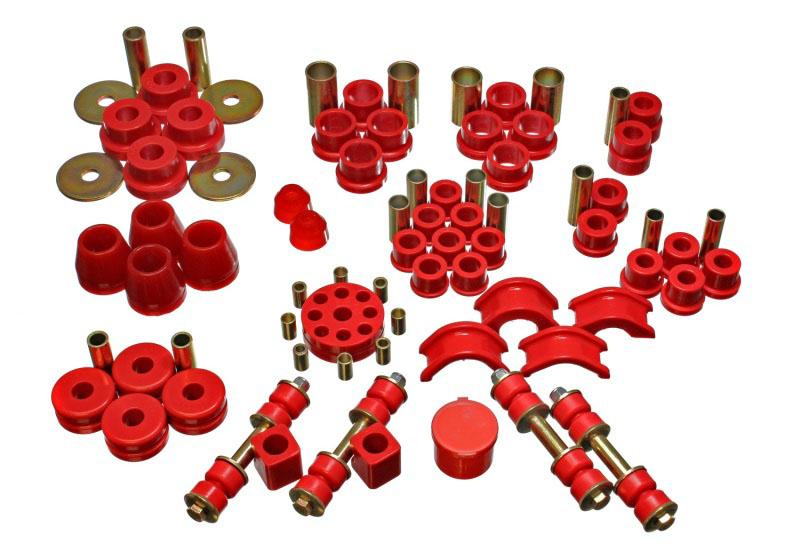 Energy Suspension 7.18102r | 74-78 Nissan 260Z/280Z Red Hyper-Flex Master Bushing Set; 1974-1978