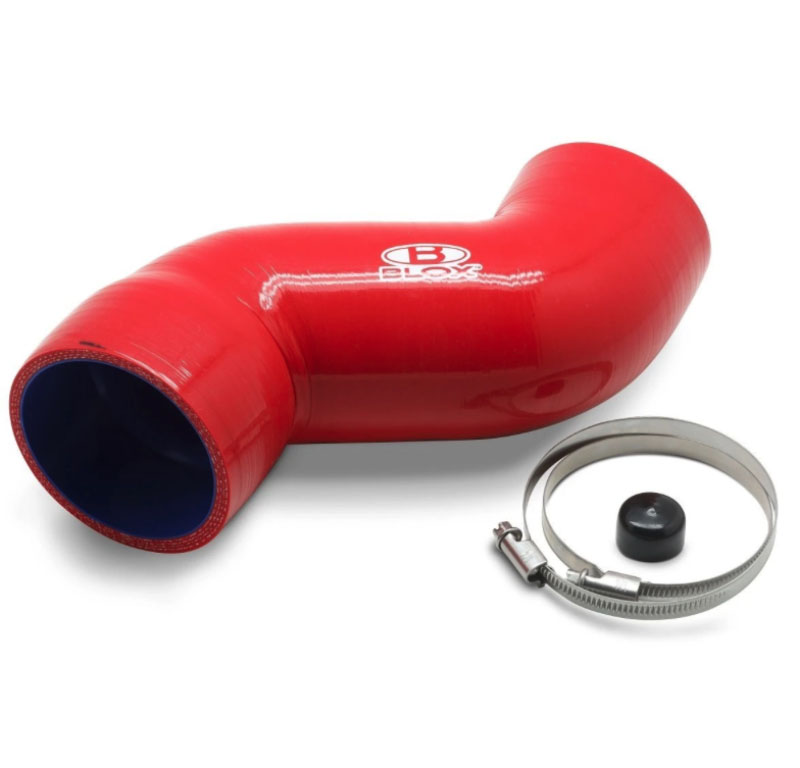 Blox Racing bxfl-50210-rd | BLOX Racing 08-14 WRX / 08-20 STi Air Box Intake Hose - Red; 2008-2020