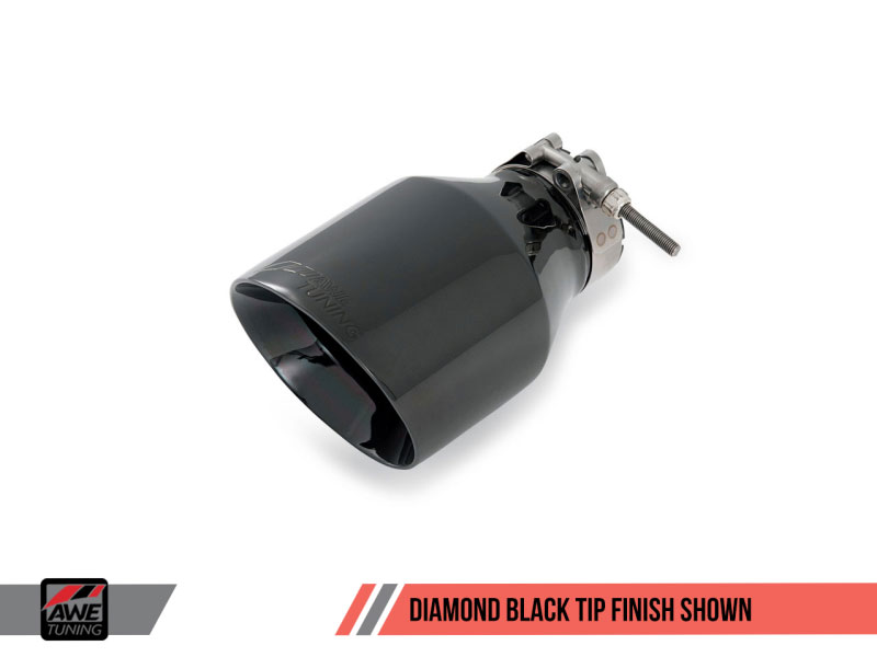 AWE Tuning 3020-23026 | VW Jetta Base 2.5L Track Edition Exhaust - Diamond Black Tips; 2007-2007