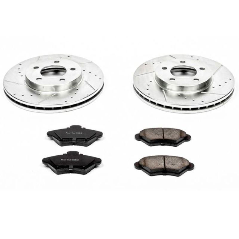 PowerStop k1325 | Power Stop 93-97 Ford Thunderbird Front Z23 Evolution Sport Brake Kit; 1993-1997