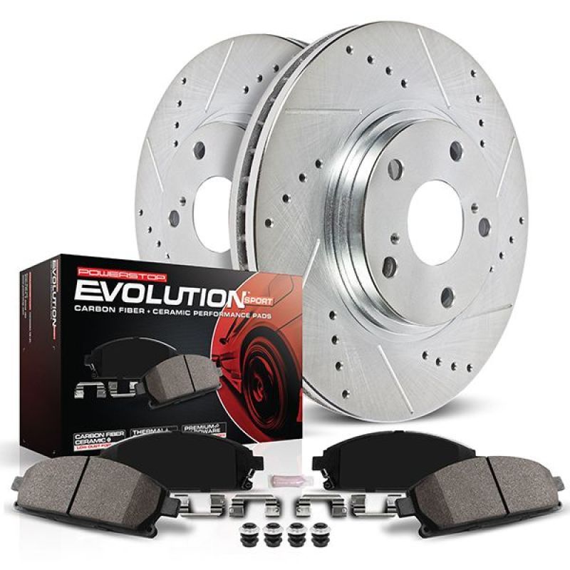 PowerStop k8752 | Power Stop 2021 Kia K5 Front Z23 Evolution Brake Kit; 2021-2021