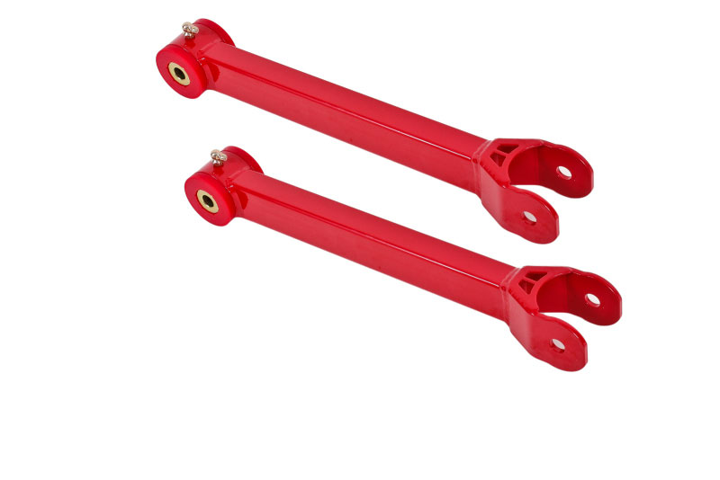 BMR Suspension tca059r | BMR 16-17 6th Gen Camaro Non-Adj. Lower Trailing Arms (Polyurethane) - Red; 2016-2024