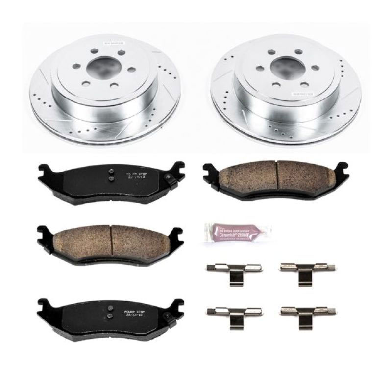 PowerStop k5270 | Power Stop 2003 Dodge Durango Rear Z23 Evolution Sport Brake Kit; 2003-2003